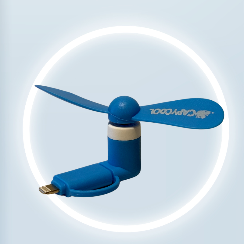 2-in-1 Mini USB Mobile Fan-Portable Fan-CapyCool
