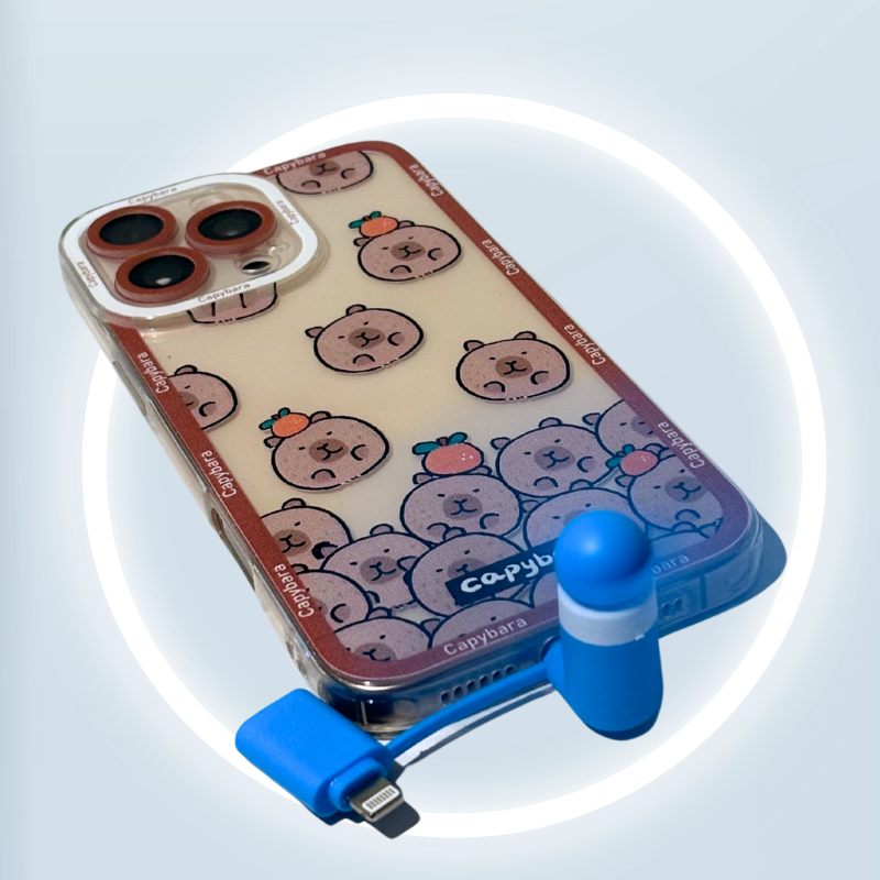 2-in-1 Mini USB Mobile Fan-Portable Fan-CapyCool