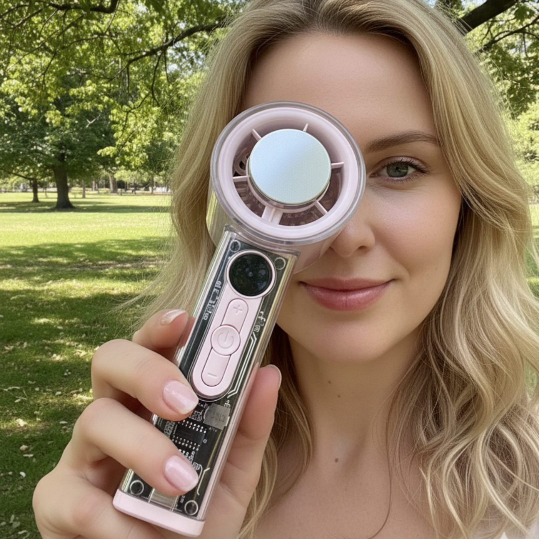 ClearFlow Turbo Cooling Fan with Transparent Design-Portable Fan-CapyCool