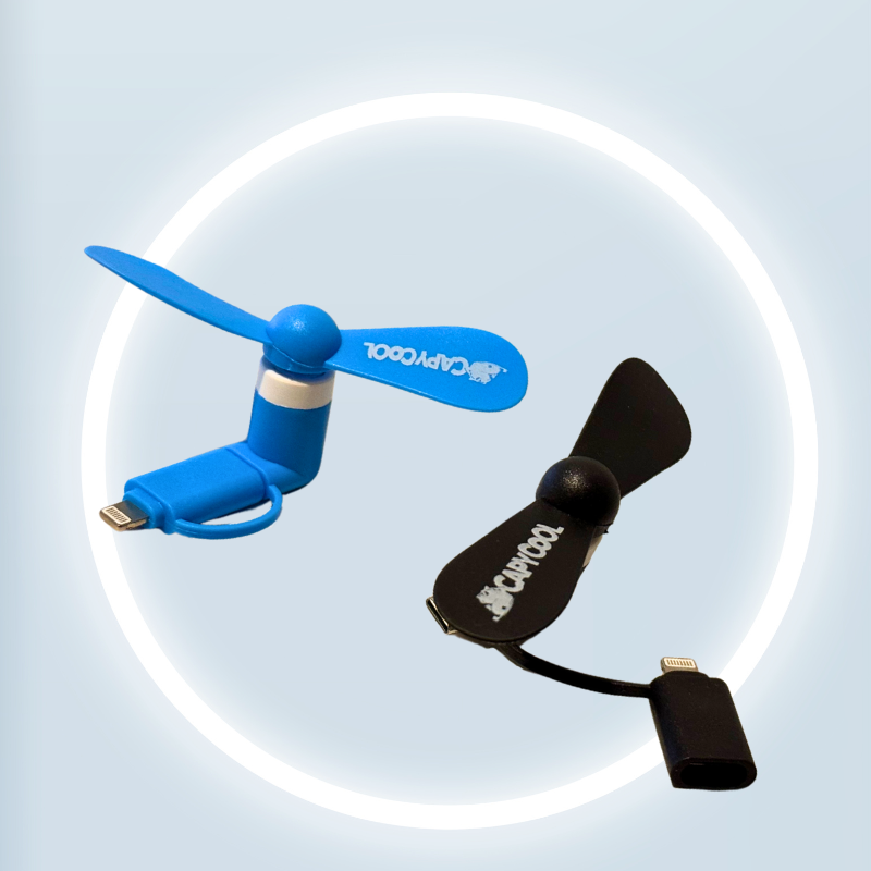 2-in-1 Mini USB Mobile Fan-Portable Fan-CapyCool