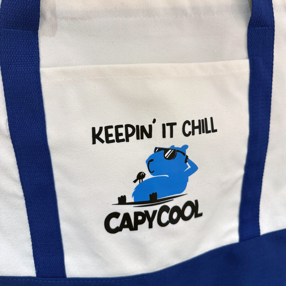 CapyCool Large Canvas Tote Bag (Limited Edition)