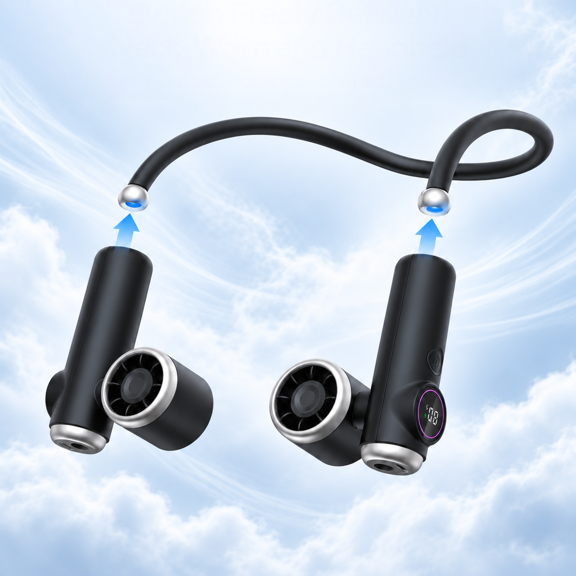 CapyDuo 2-in-1 Detachable Neck Fan & Twin Handheld Fans