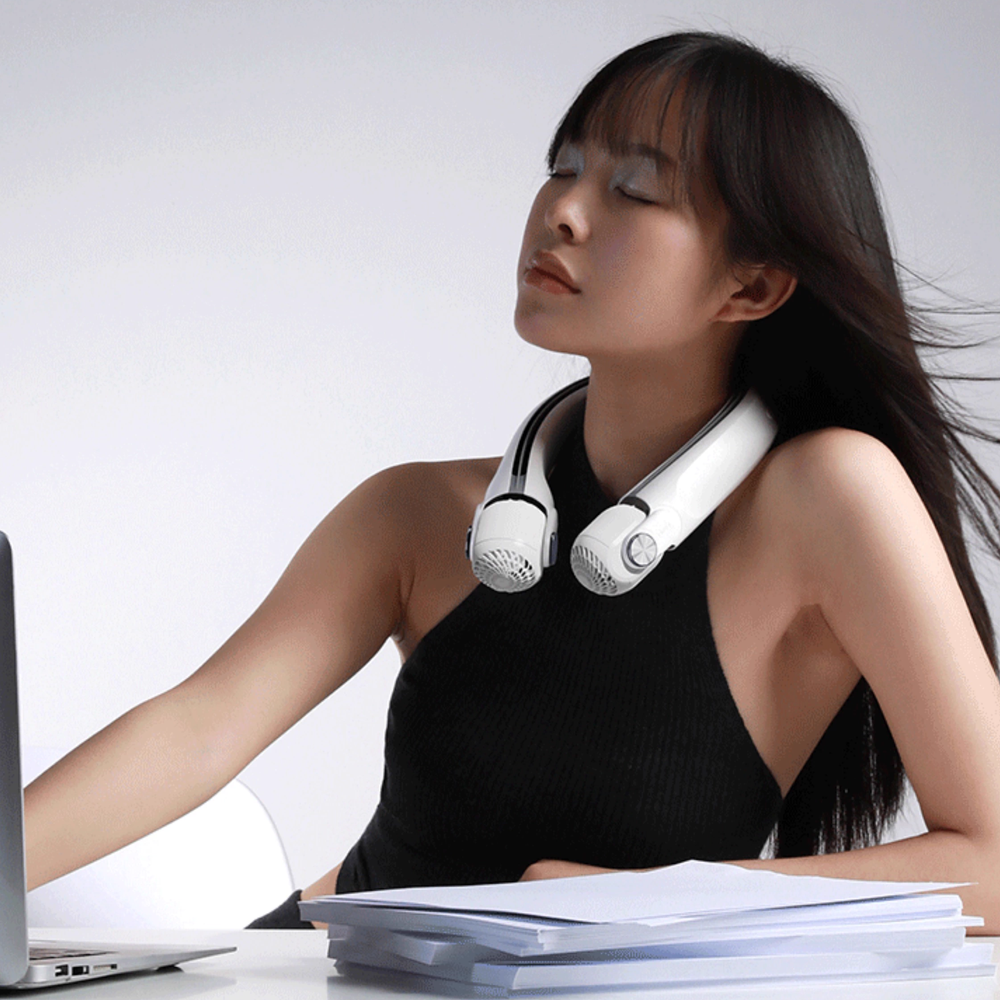 Directional Rotor Neck Fan with Dual Cooling Modes-Neck Fan-CapyCool