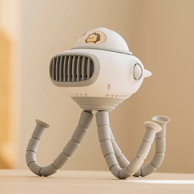 3-In-1 Spaceship Pram Fan with Music Box-Pram Fan-CapyCool