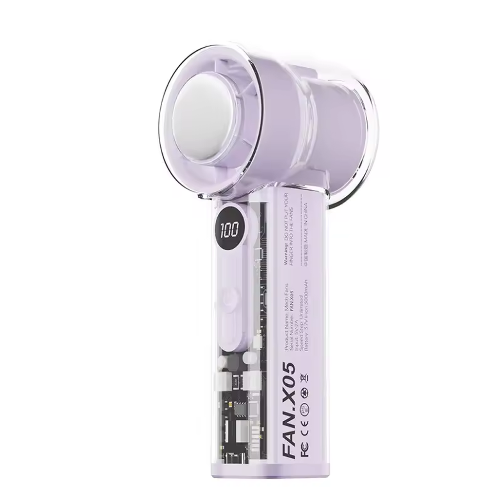 ClearFlow Turbo Cooling Fan with Transparent Design-Portable Fan-CapyCool