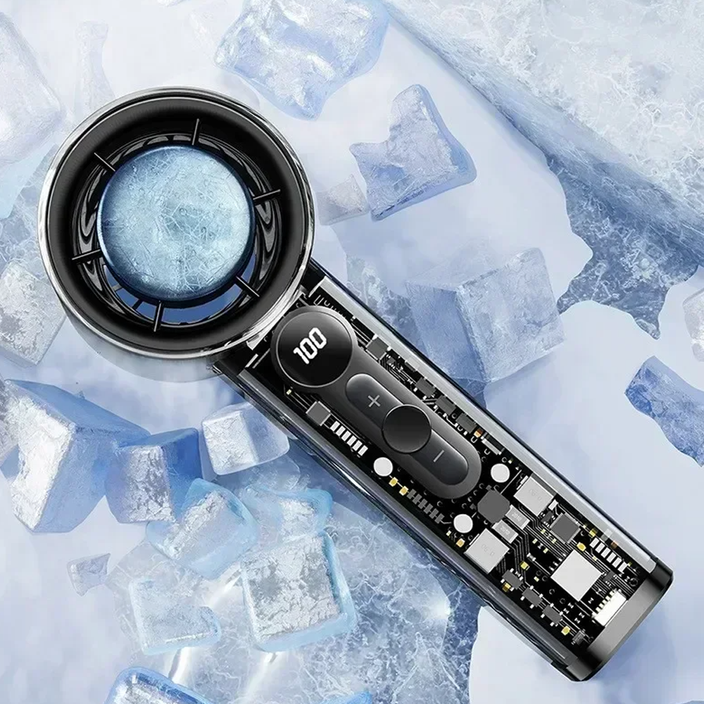 ClearFlow Turbo Cooling Fan with Transparent Design-Portable Fan-CapyCool