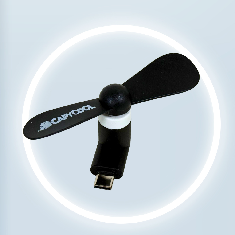 2-in-1 Mini USB Mobile Fan-Portable Fan-CapyCool