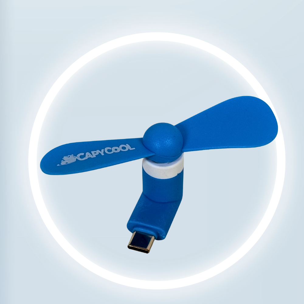 2-in-1 Mini USB Mobile Fan-Portable Fan-CapyCool