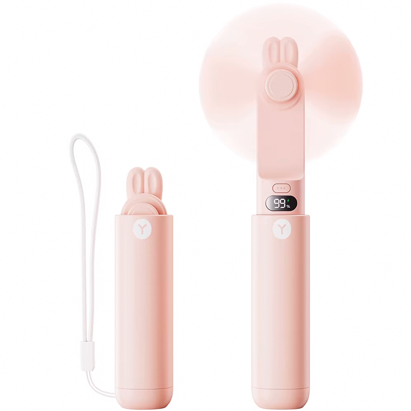 2-in-1 Retractable Bunny Ear Fan & Powerbank-Portable Fan-CapyCool