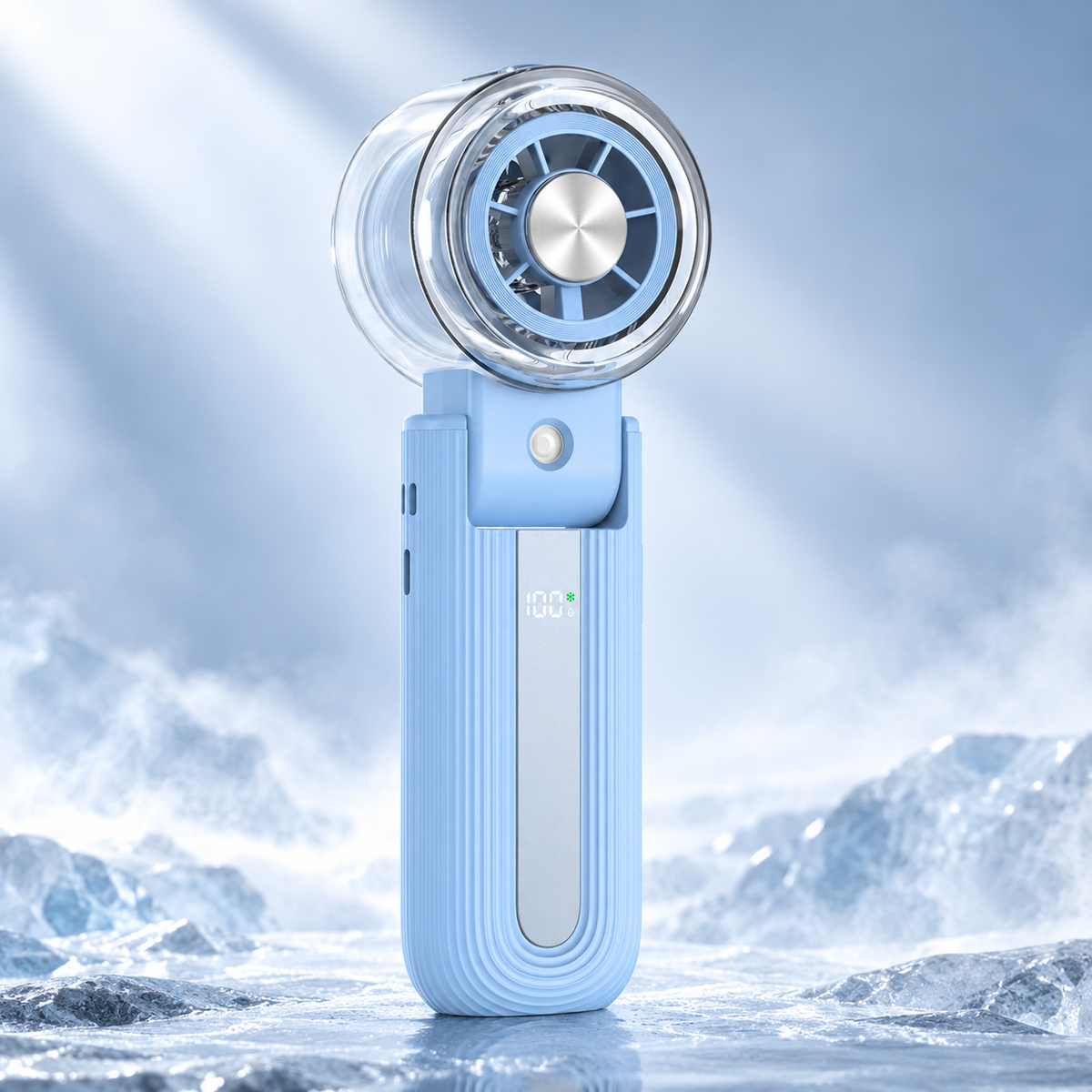 IceMist 5-in-1 Portable Fan with Ice Touch & Mist Cooling