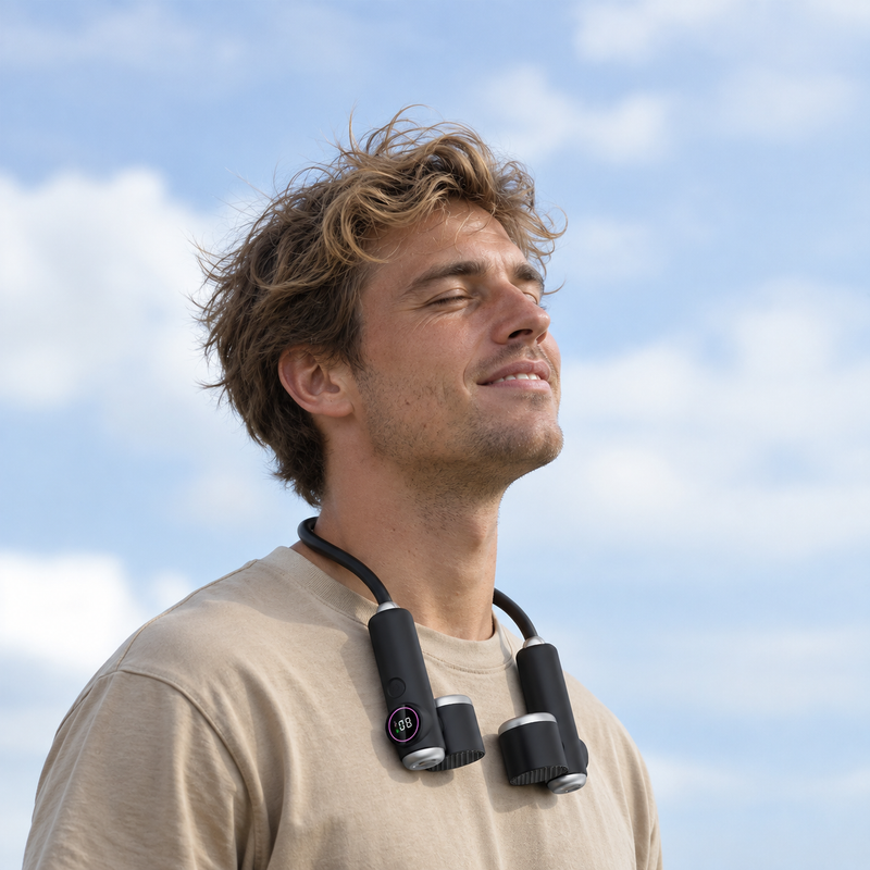 CapyDuo 2-in-1 Detachable Neck Fan & Twin Handheld Fans