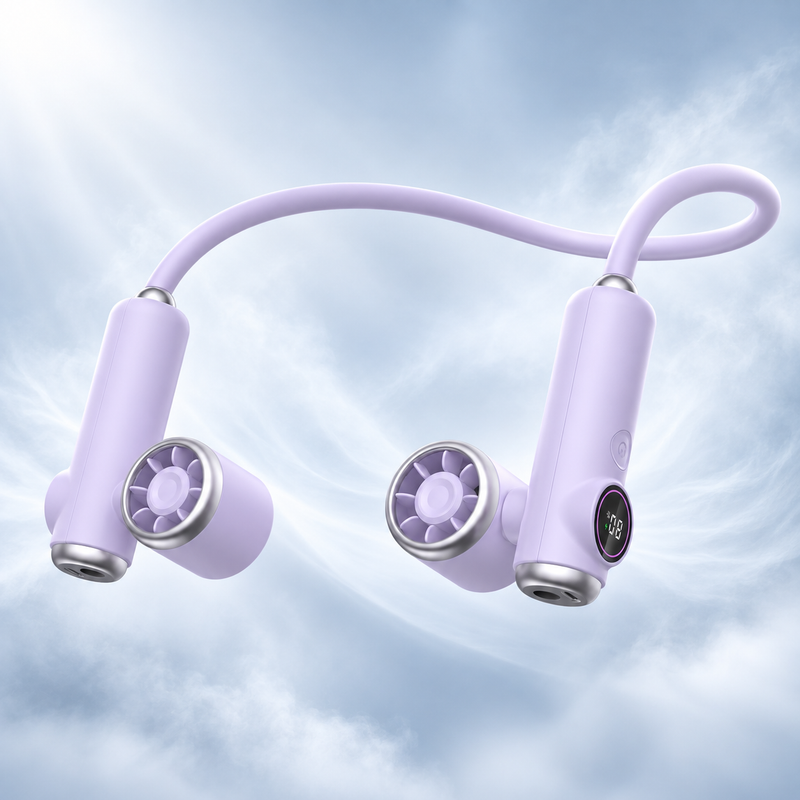 CapyDuo 2-in-1 Detachable Neck Fan & Twin Handheld Fans