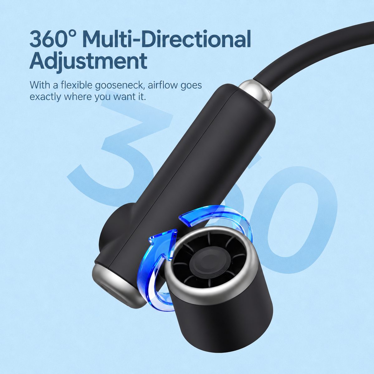 CapyDuo 2-in-1 Detachable Neck Fan & Twin Handheld Fans