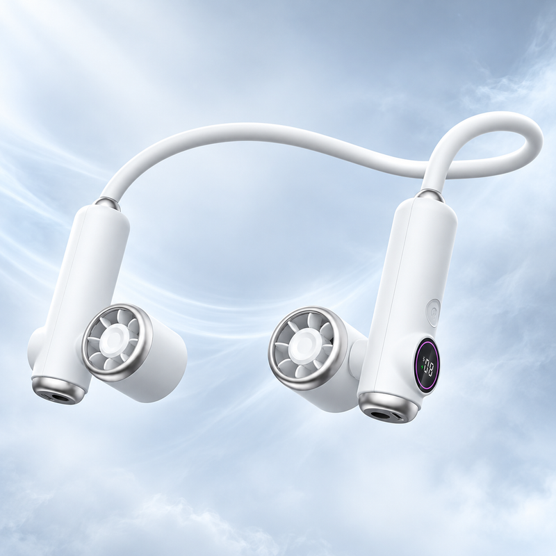 CapyDuo 2-in-1 Detachable Neck Fan & Twin Handheld Fans
