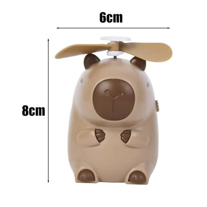 Capybara Mini Fan With Lanyard-Portable Fan-CapyCool