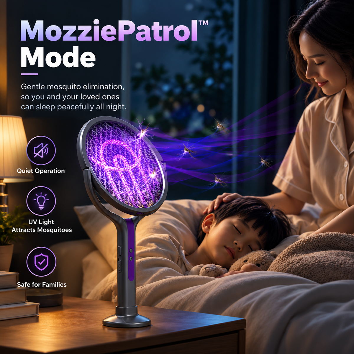 CapyZap Telescopic Mosquito Racket