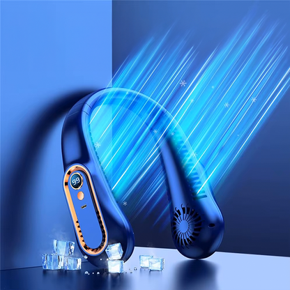 Bladeless Neck Fan 5 Speed with LED Display-Neck Fan-CapyCool