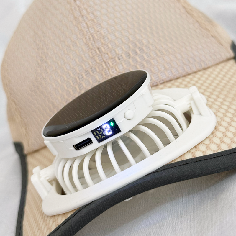Cooling Fan Mesh Baseball Cap with Solar Panels-Portable Fan-CapyCool