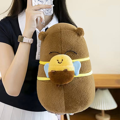 Capybara Bee Plush "Cap-Bee-Bara"-Capybara Gifts-CapyCool