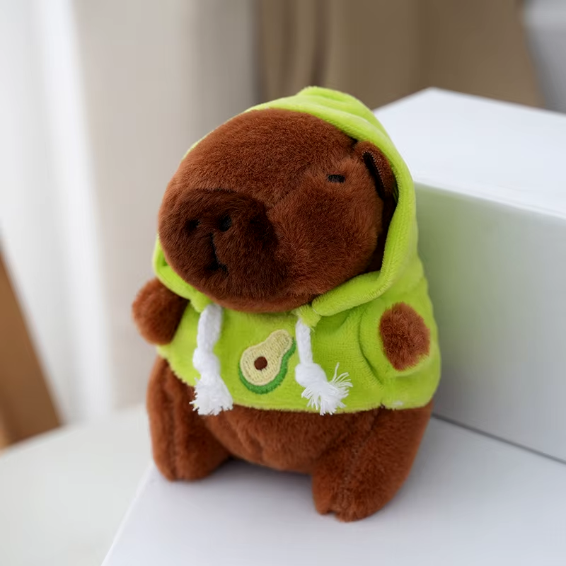 Capybara Fruit Hoodie Keychains-Capybara Gifts-CapyCool