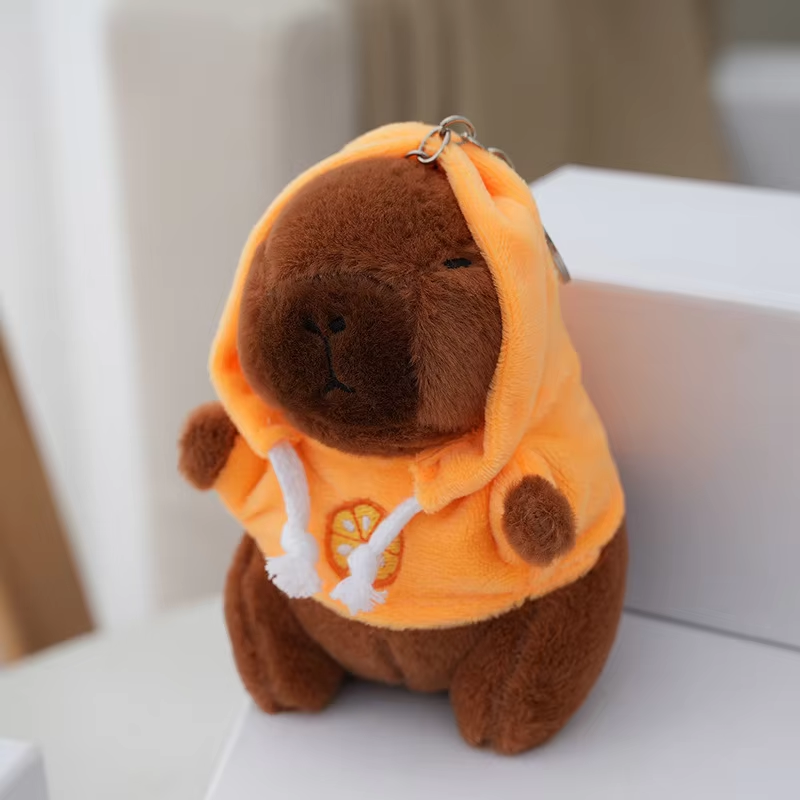 Capybara Fruit Hoodie Keychains-Capybara Gifts-CapyCool