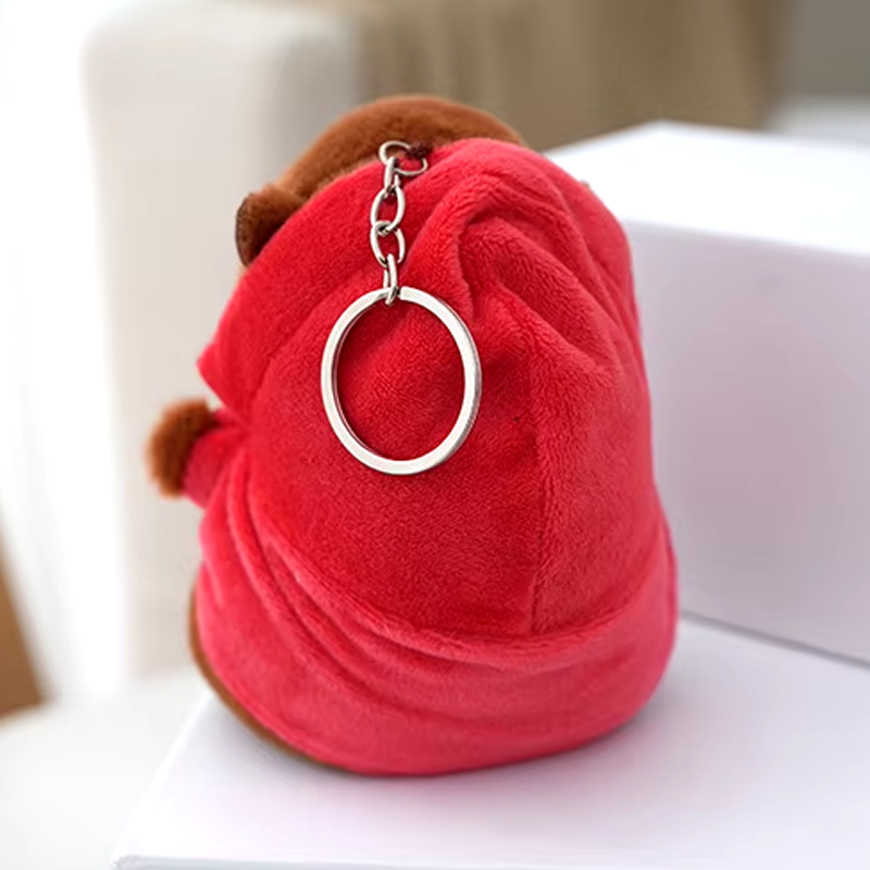 Capybara Fruit Hoodie Keychains-Capybara Gifts-CapyCool