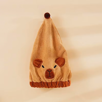 Capybara Hair Towel Turban-Capybara Gifts-CapyCool