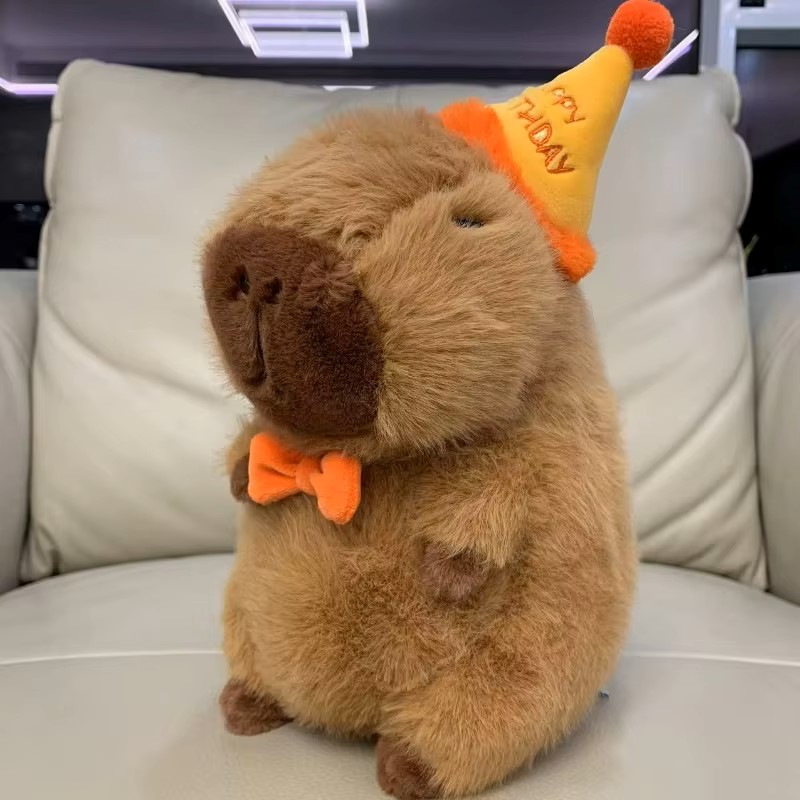 Happy Birthday Capybara Plushie-Capybara Gifts-CapyCool