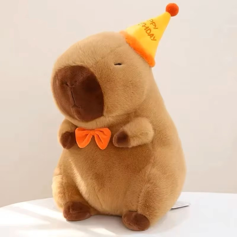 Happy Birthday Capybara Plushie-Capybara Gifts-CapyCool