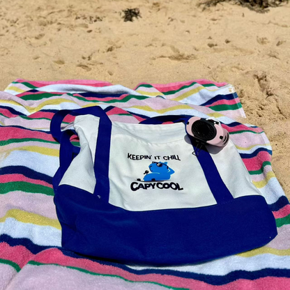 CapyCool Large Canvas Tote Bag (Limited Edition)