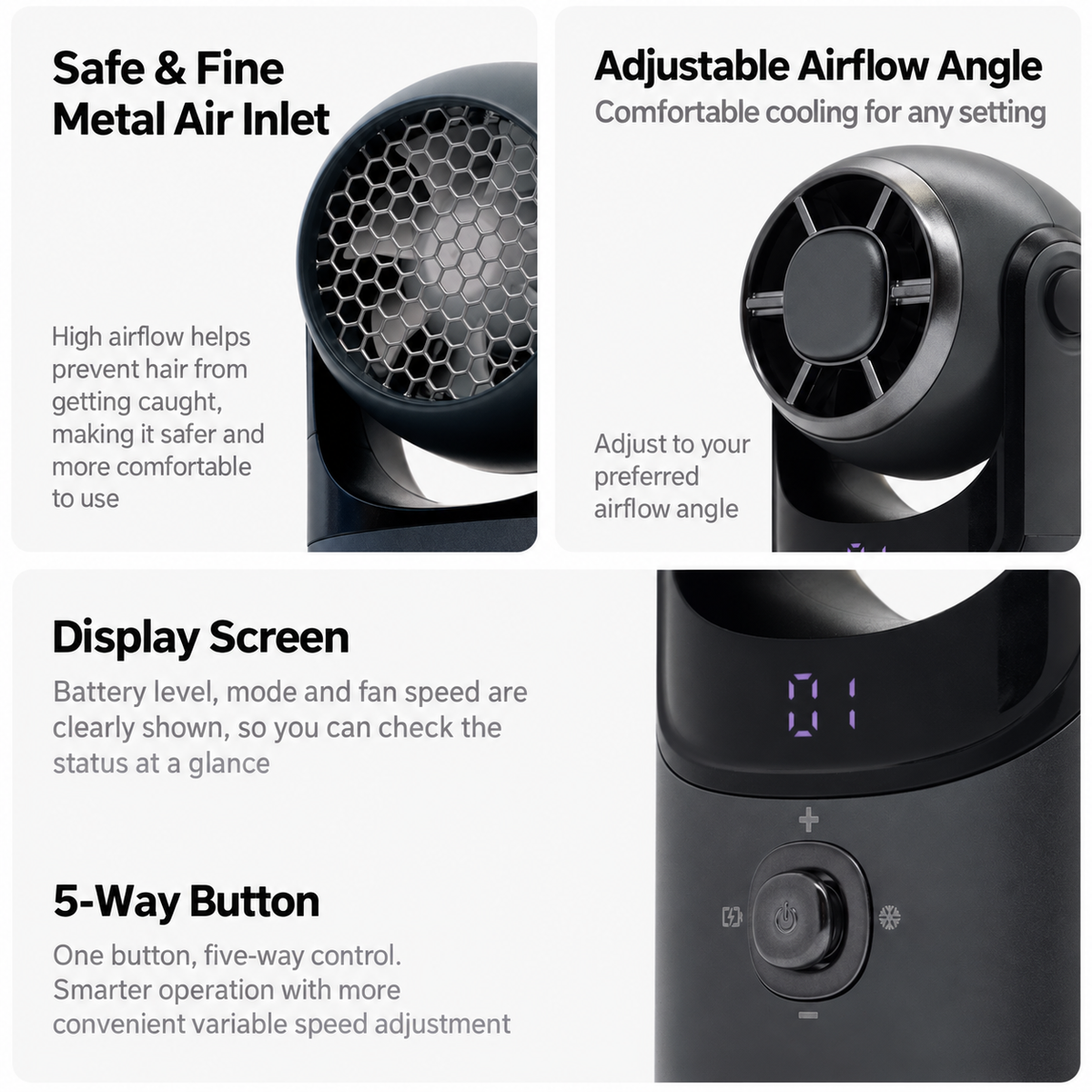 CapyPivot Portable Fan with Instant Cooling Plate