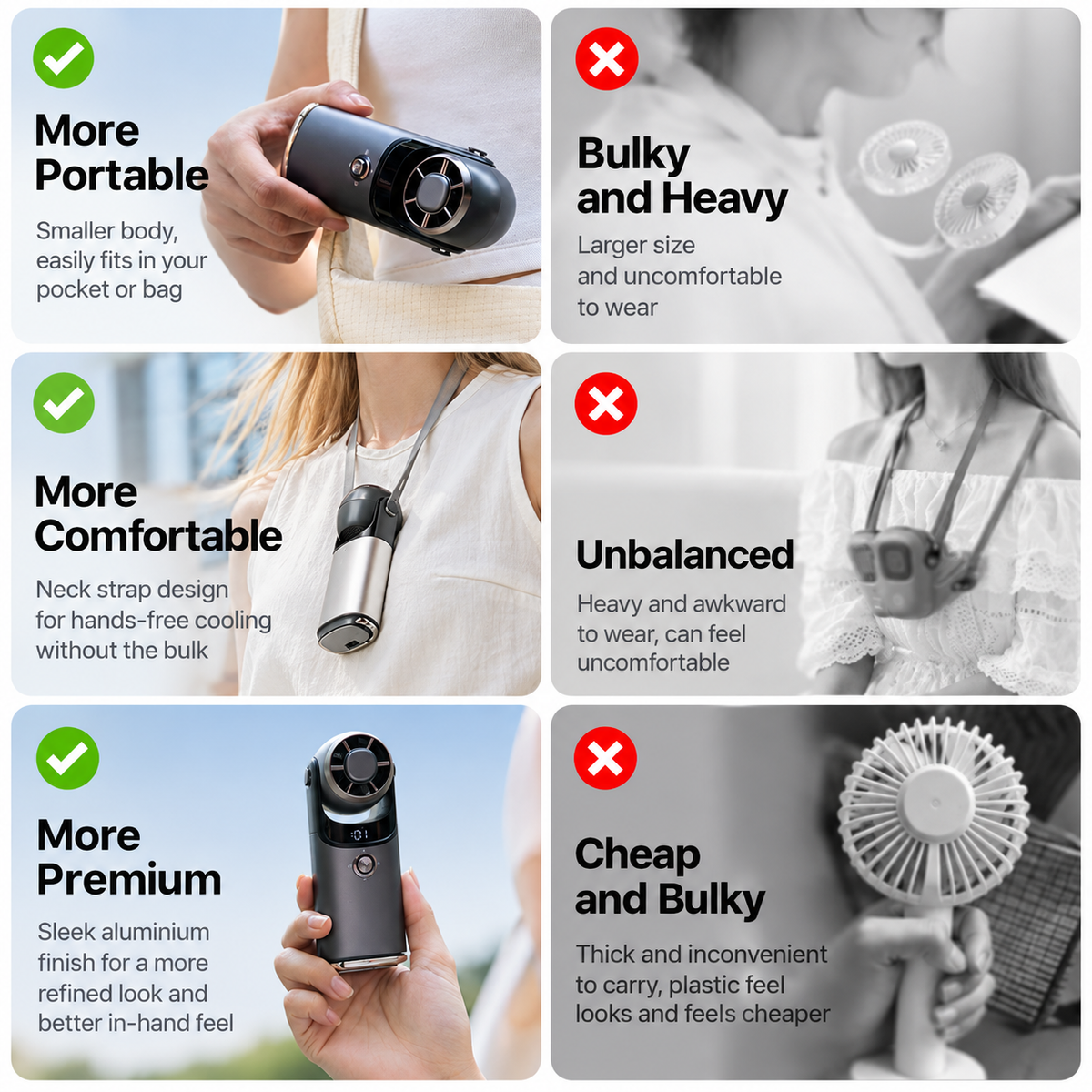 CapyPivot Portable Fan with Instant Cooling Plate