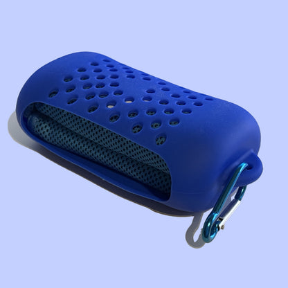 Cooling Towel With Silicon Carry Case