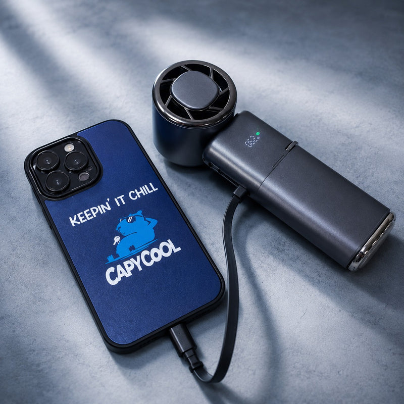 CapyUltra Portabe Fan with Ice Compress