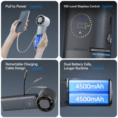 CapyUltra Portabe Fan with Ice Compress