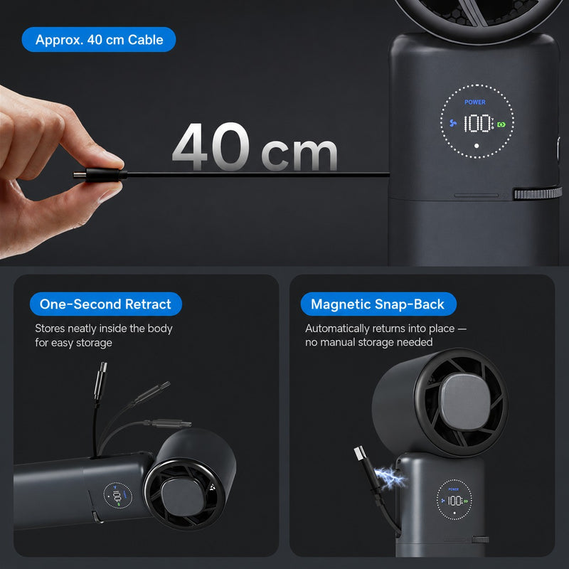 CapyUltra Portabe Fan with Ice Compress