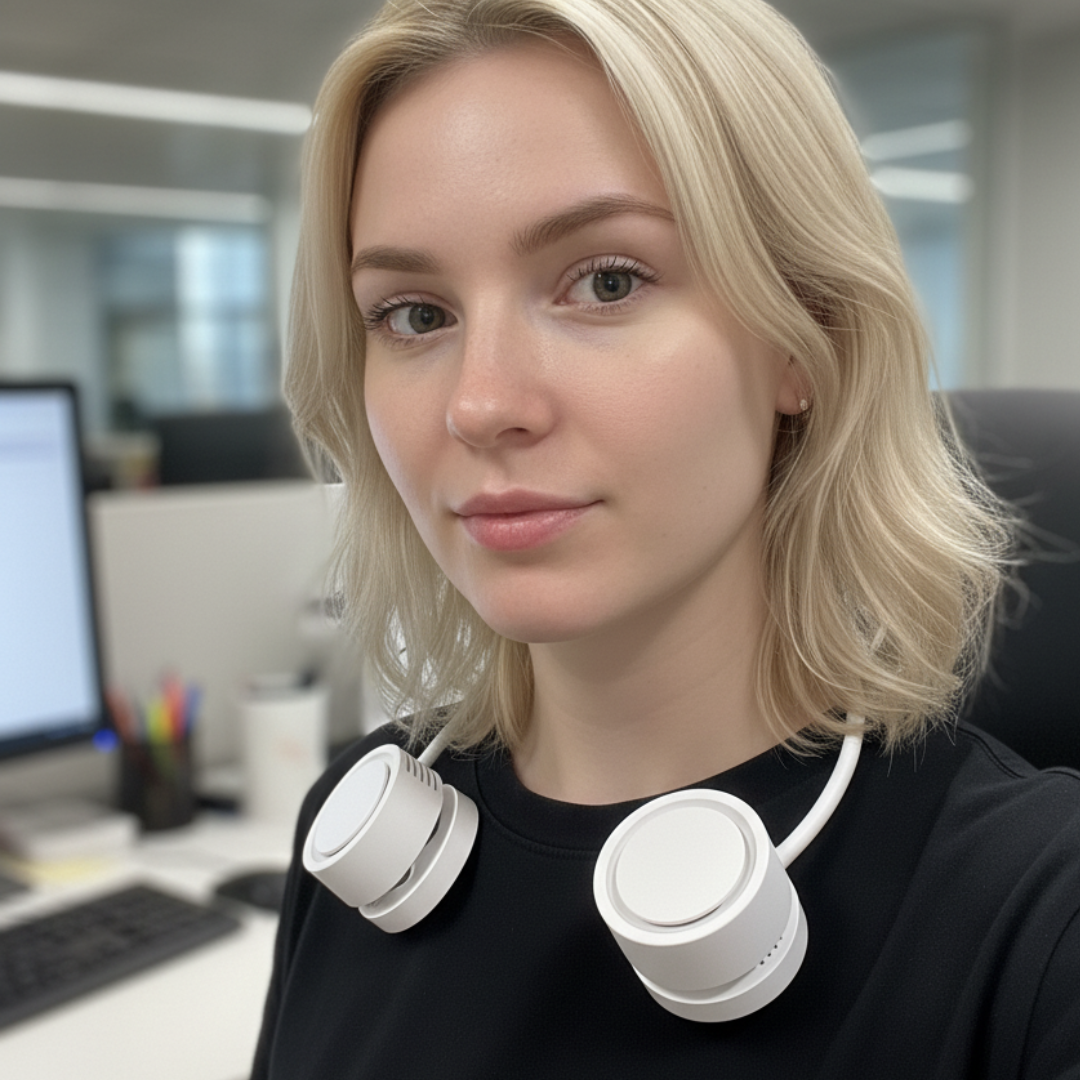 Folding Bladeless Neck Fan