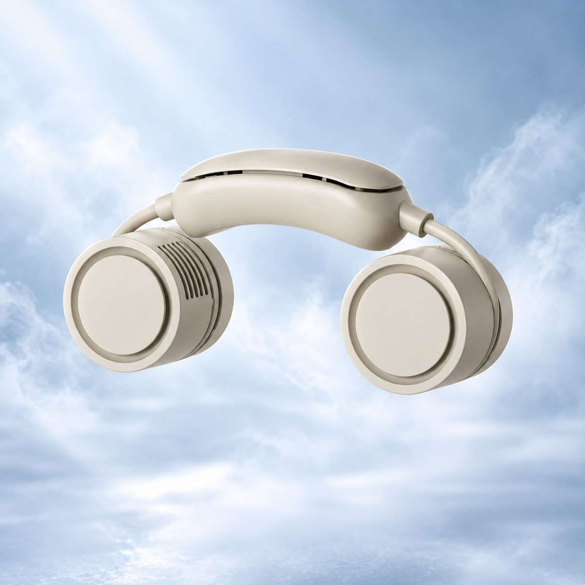 Foldable Neck Fan with Cooling Pad
