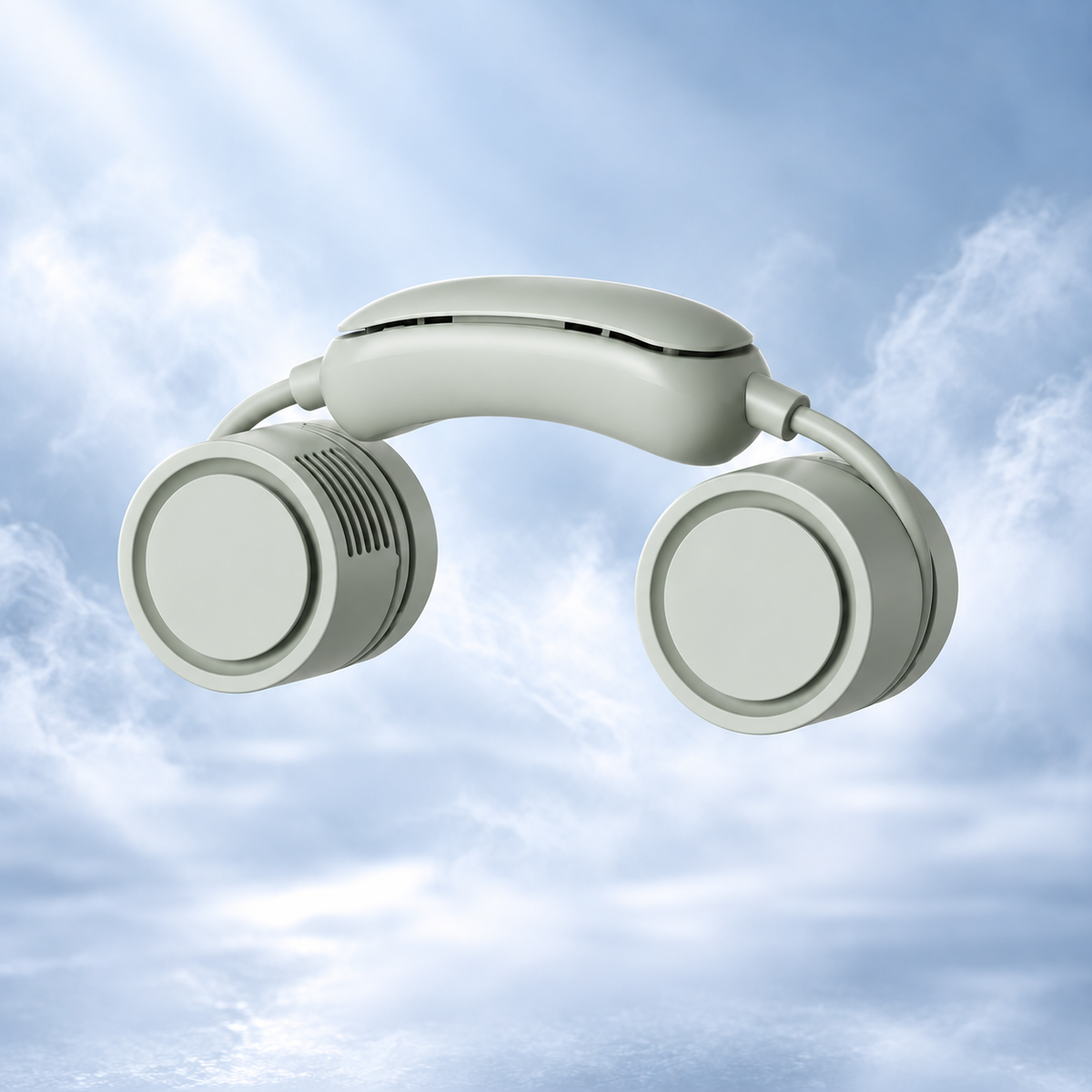 Foldable Neck Fan with Cooling Pad