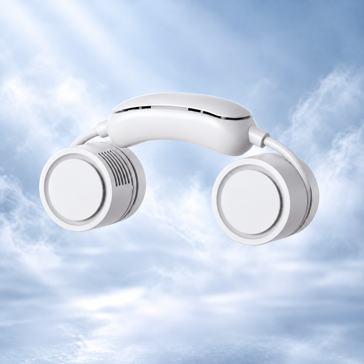 Foldable Neck Fan with Cooling Pad