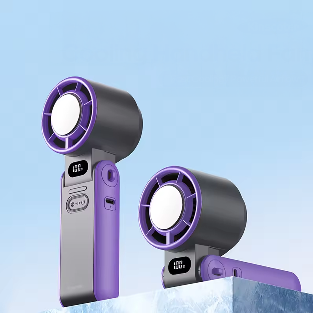 Foldable Turbo Fan with Ice Compress