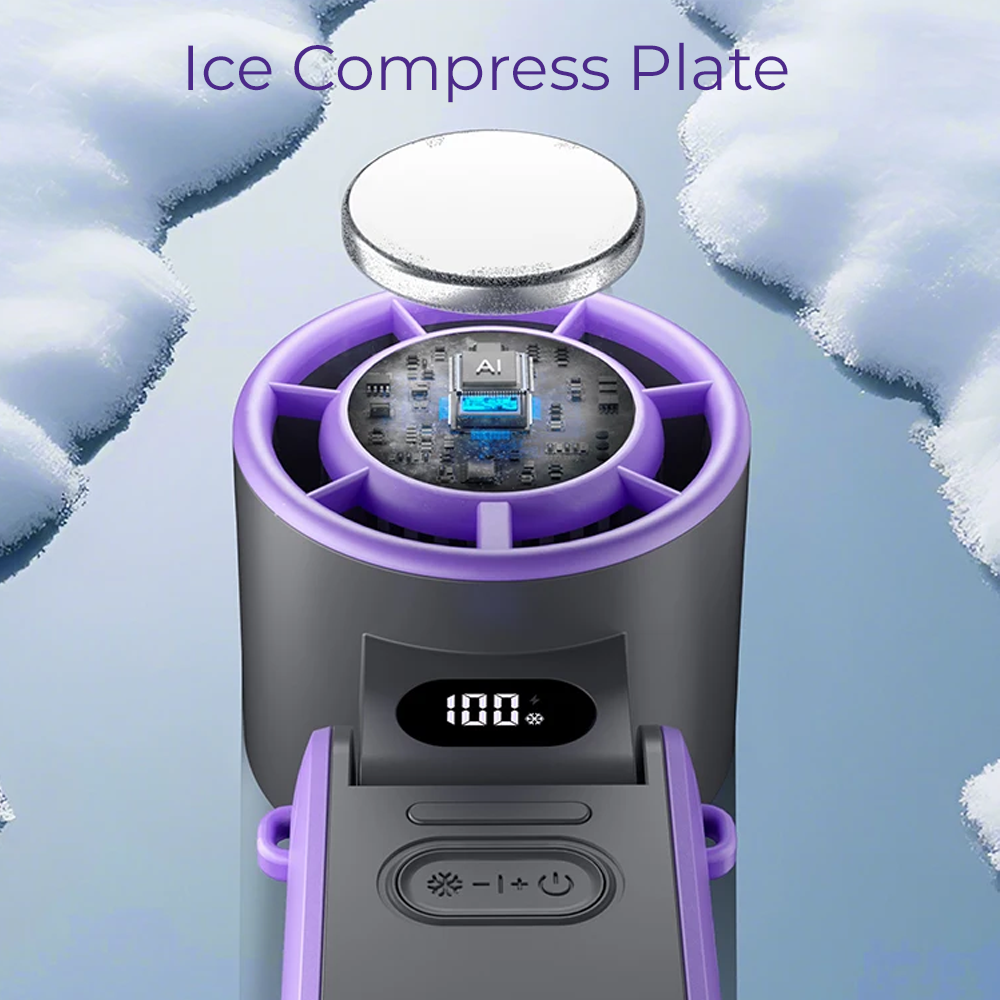 Foldable Turbo Fan with Ice Compress-Portable Fan-CapyCool