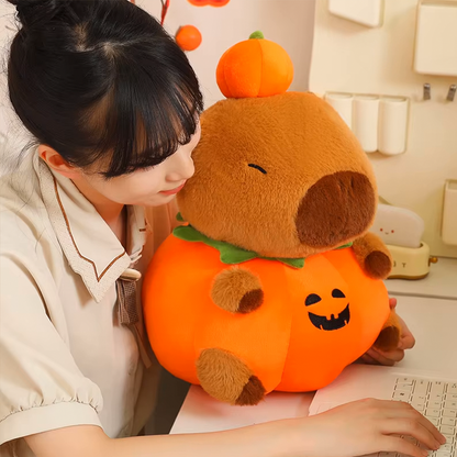 Halloween Capybara Pumpking Plushie-Capybara Gifts-CapyCool