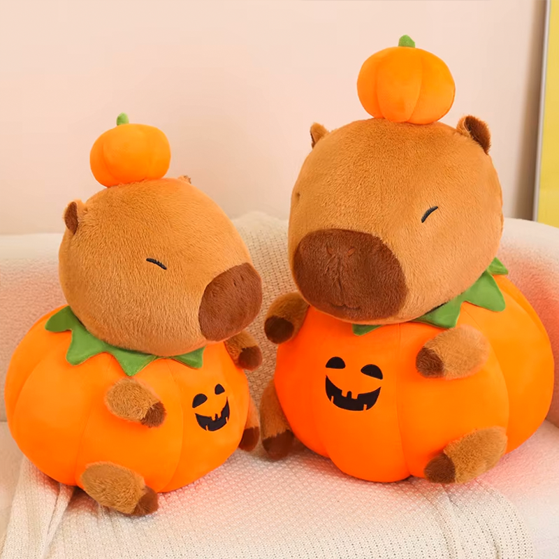 Halloween Capybara Pumpking Plushie-Capybara Gifts-CapyCool