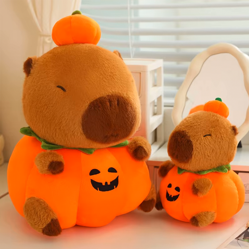 Halloween Capybara Pumpking Plushie-Capybara Gifts-CapyCool