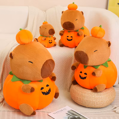 Halloween Capybara Pumpking Plushie-Capybara Gifts-CapyCool