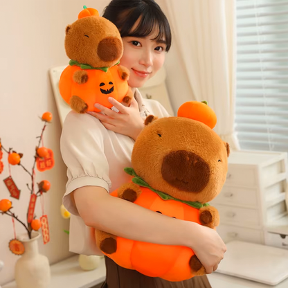 Halloween Capybara Pumpking Plushie-Capybara Gifts-CapyCool