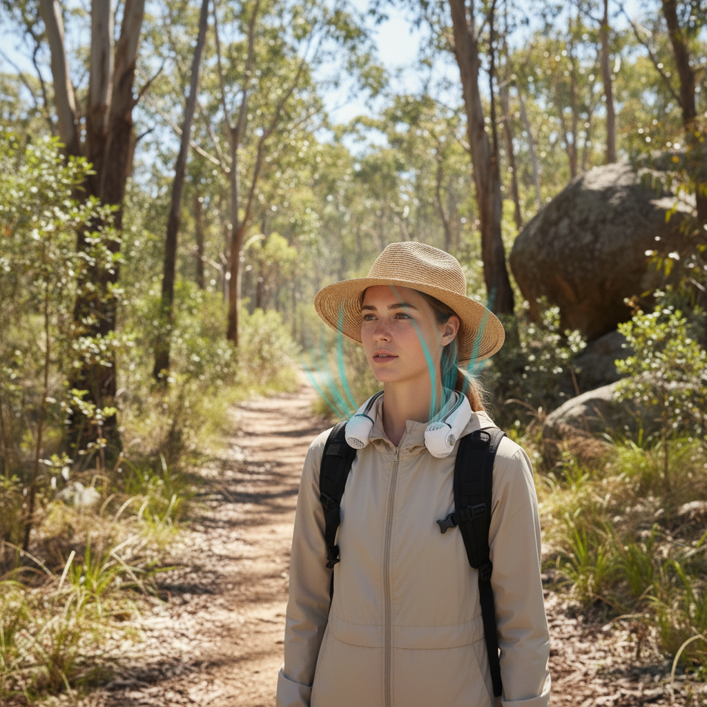 Directional Rotor Neck Fan with Dual Cooling Modes-Neck Fan-CapyCool