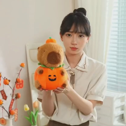 Halloween Capybara Pumpking Plushie