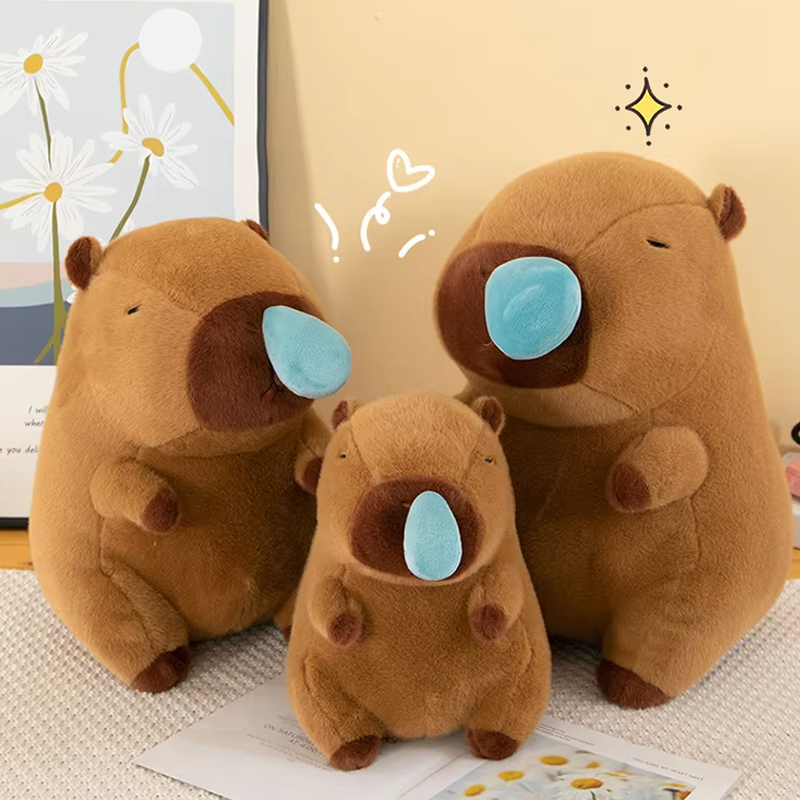 Load video: Runny Nose Capybara Plushie - 3 Sizes